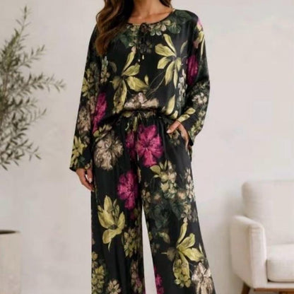May Modesty  V NECK TIE BOW SUMMER  slinky PRINTED CO ORD FOR ALL LADIES SIZE (8–24)