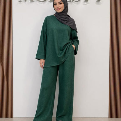 {MAY MODESTY}Women's summer high quality Co-Ord in texture fabric  Fit (UK 8-22) - Womenswear - Suits Co ord pants and top