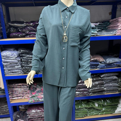 May Modesty 2pcs Soft Crepe Coord Set for summer Women -free  UK Size (8-16)