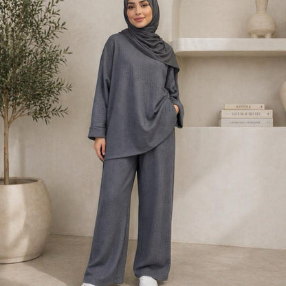 {MAY MODESTY}Women's summer high quality Co-Ord in texture fabric  Fit (UK 8-22) - Womenswear - Suits Co ord pants and top