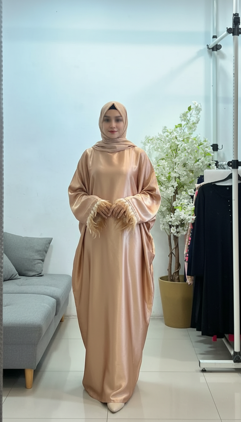 Exclusive Feather Butterfly Abaya