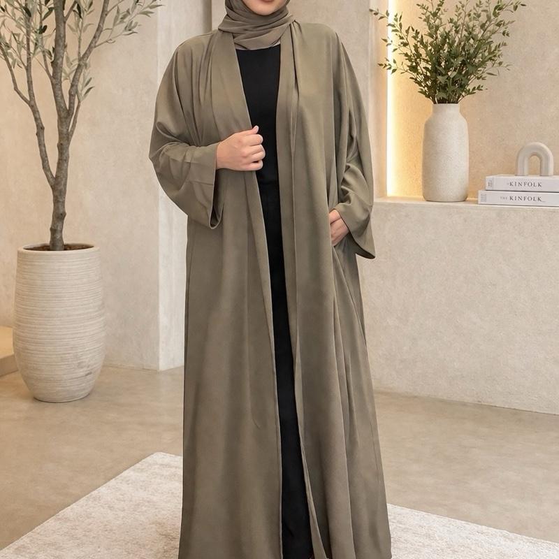 May modesty chiffon open abaya with belt only open/outer abaya you will get perfect for summer (50—58) available
