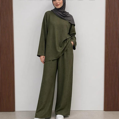 {MAY MODESTY}Women's summer high quality Co-Ord in texture fabric  Fit (UK 8-22) - Womenswear - Suits Co ord pants and top