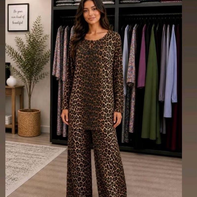 May Modesty  V NECK TIE BOW SUMMER  slinky PRINTED CO ORD FOR ALL LADIES SIZE (8–24)