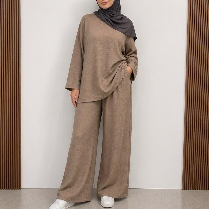 {MAY MODESTY}Women's summer high quality Co-Ord in texture fabric  Fit (UK 8-22) - Womenswear - Suits Co ord pants and top