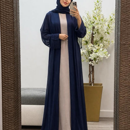 May modesty chiffon open abaya with belt only open/outer abaya you will get perfect for summer (50—58) available