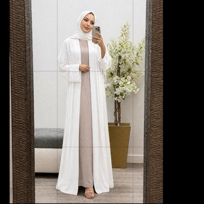 May modesty chiffon open abaya with belt only open/outer abaya you will get perfect for summer (50—58) available