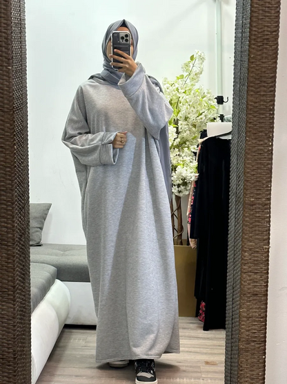 Winter Loose Style Free Abaya